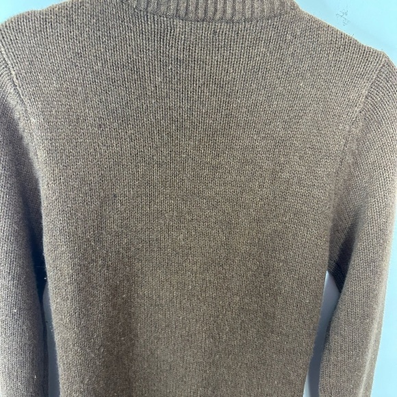 Vintage J McLaughlin cable knit long Cardigan Brown size S - Picture 9 of 10